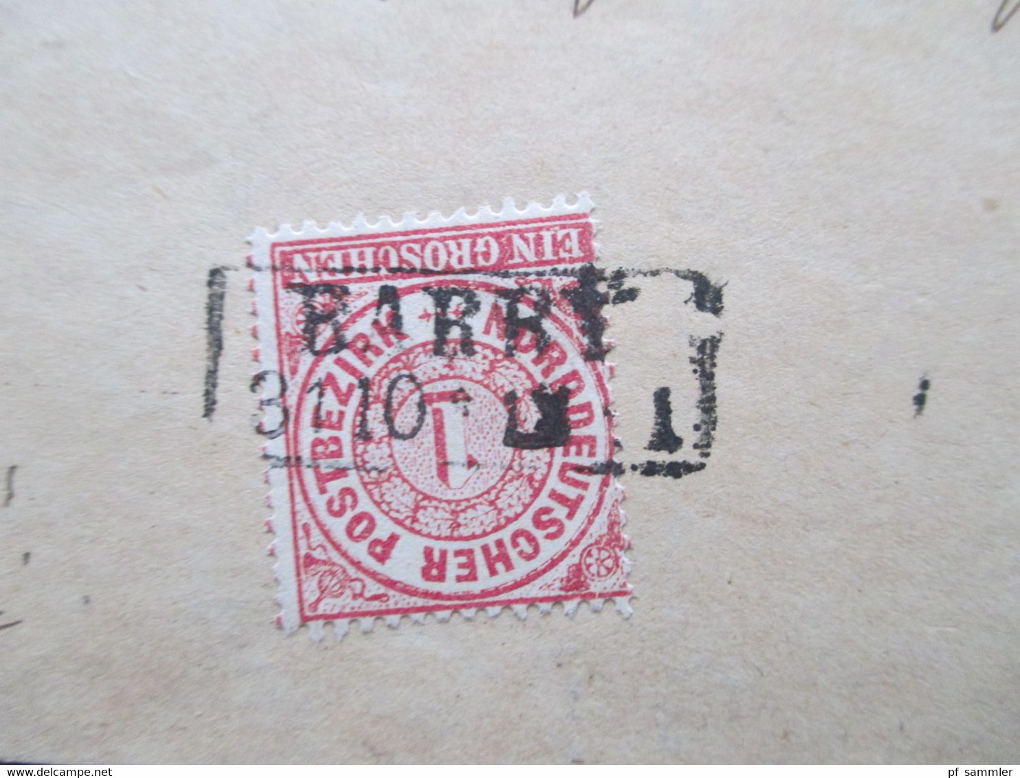 Altdeutschland NDP 1870 Michel Nr. 16 EF Mit 2x Stempel Ra2 Barby Auf Briefvorderseite (VS) Frey! Nach Calbe - Storia Postale