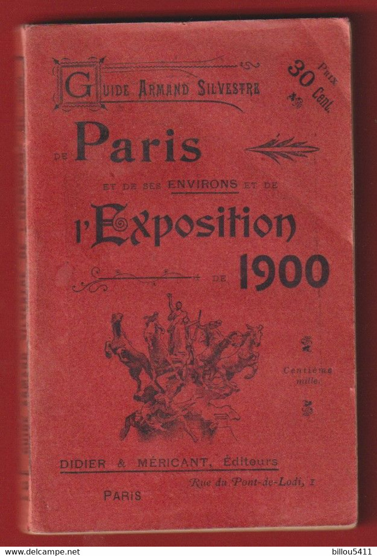 GUIDE Plan PARIS EXPOSITION De 1900 Plans Chemin De Fer Gare Fiacre Omnibus Tramway PUB RHUM ST JAMES CHAMPAGNE MERCIER - 1801-1900