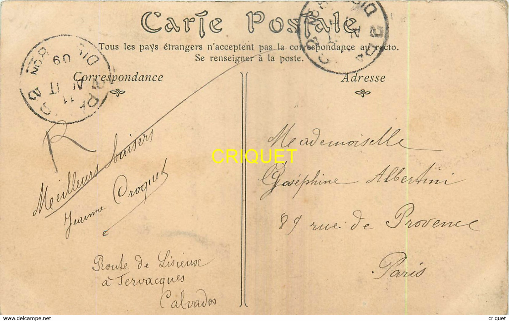14 Mesnil-Durand, L'Eglise, 2 Hommes Attelant Une Charrette,affranchie 1909 - Other & Unclassified