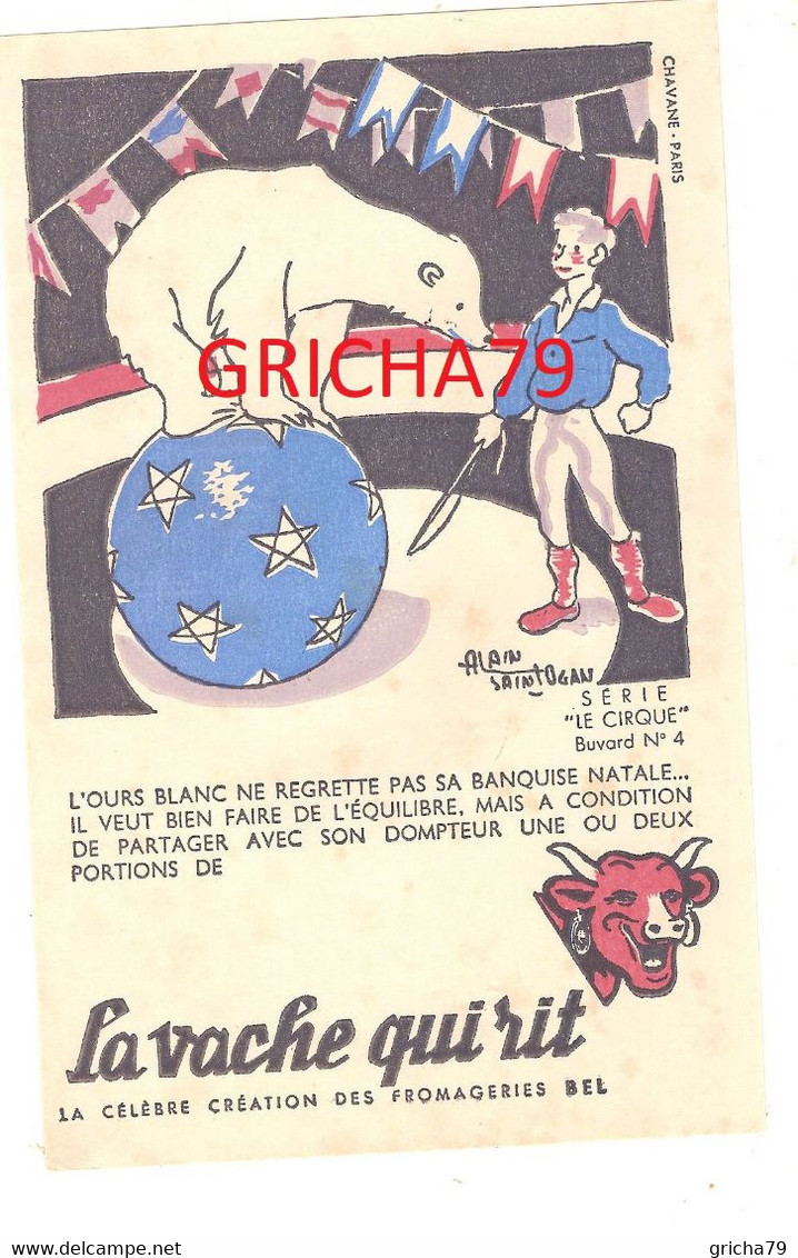 BUVARD - LA VACHE QUI RIT SERIE CIRQUE N° 4 - Produits Laitiers