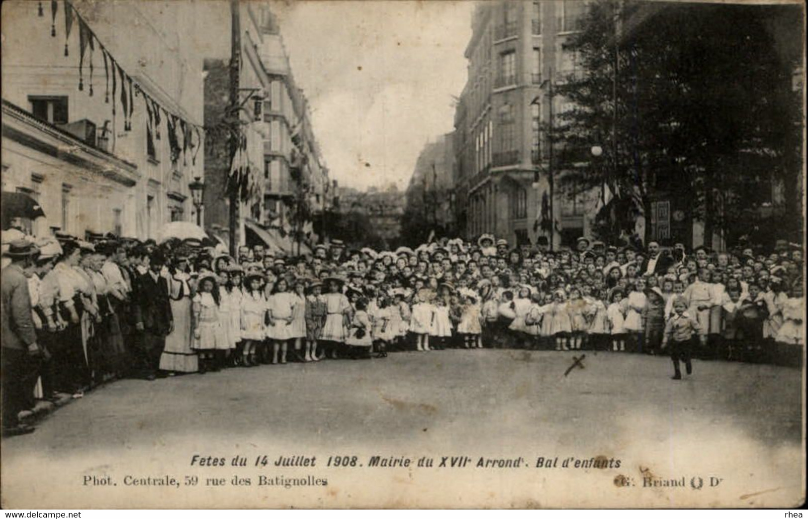 75 - PARIS - Arrondissement 17 - Fêtes Du 14 Juillet 1908 - Bal Des Enfants - Arrondissement: 17