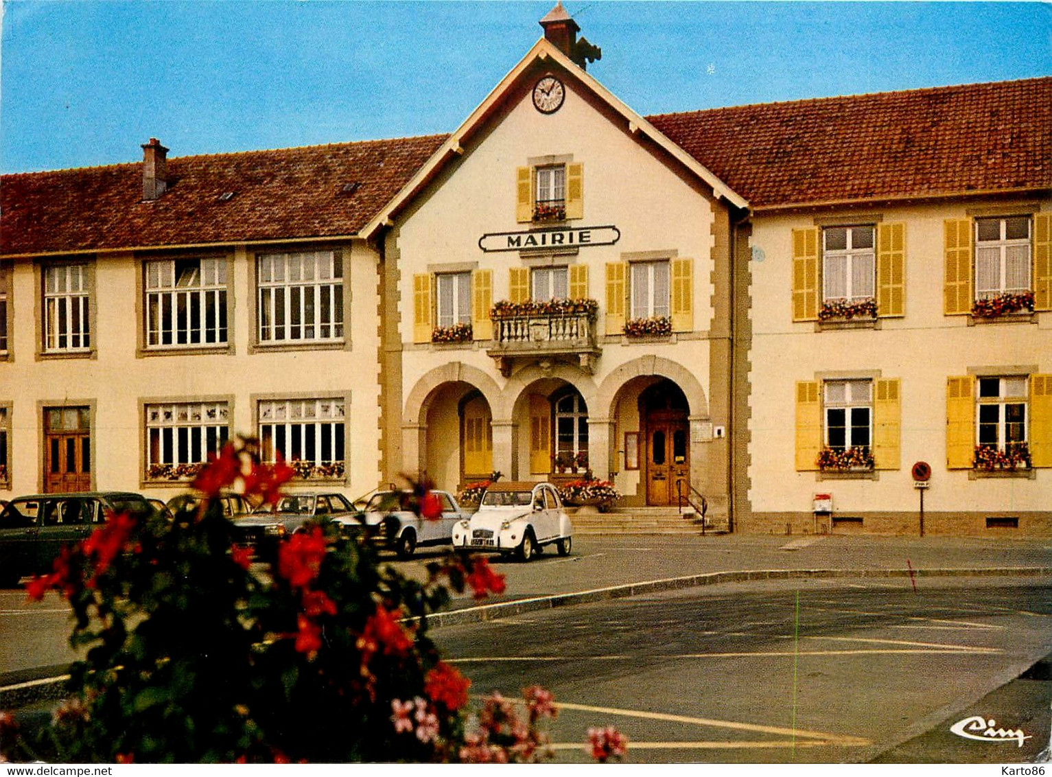 Valdoie * La Mairie * CITROEN 2CV * Voiture Automobile Ancienne - Valdoie