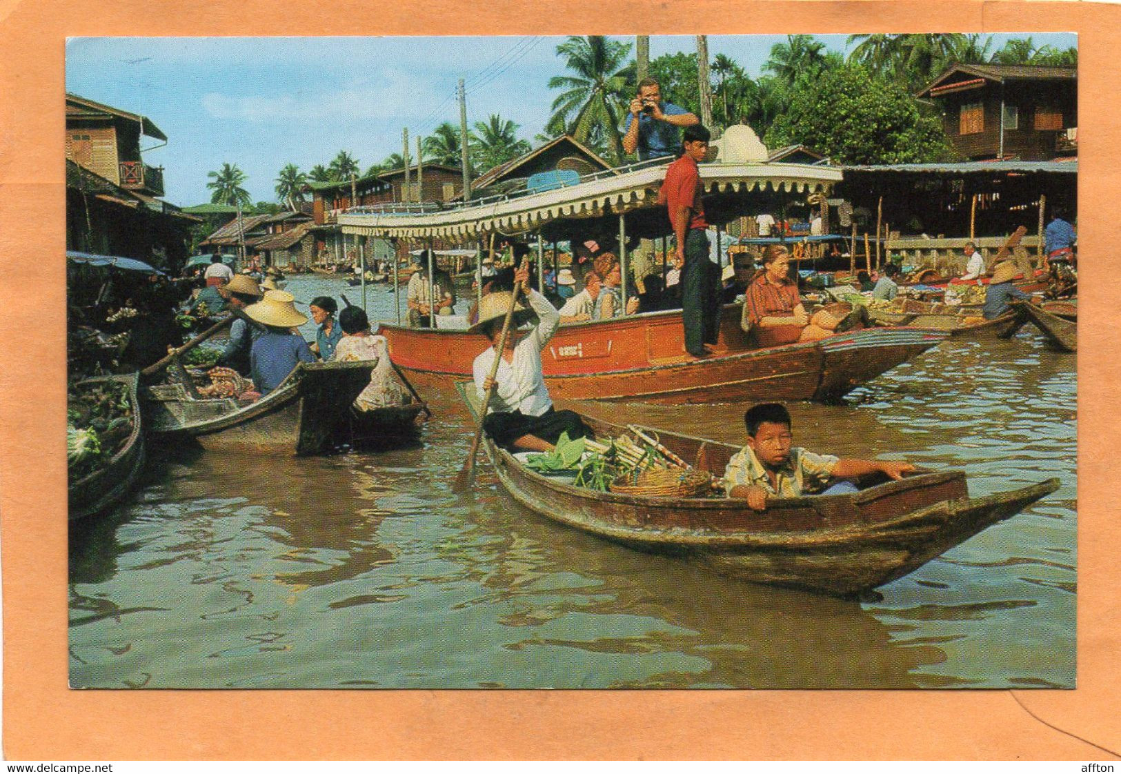 Bangkok Thailand Old Postcard Mailed - Thaïlande