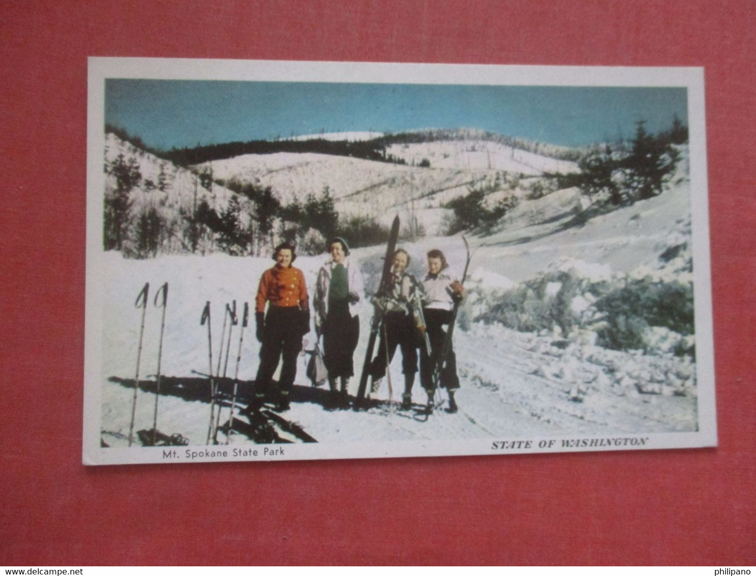 Washington > Mt  Spokane  State Park     Female Skiers Ref 4466 - Spokane