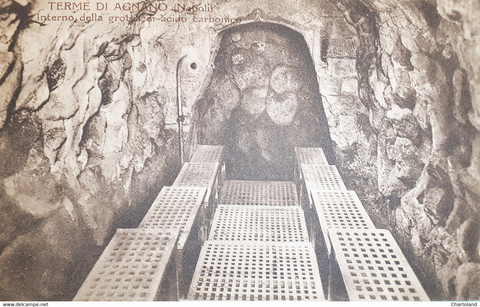 Cartolina - Terme Di Agnano ( Napoli ) - Grotta Di Acido Carbonico - 1930 - Napoli (Napels)