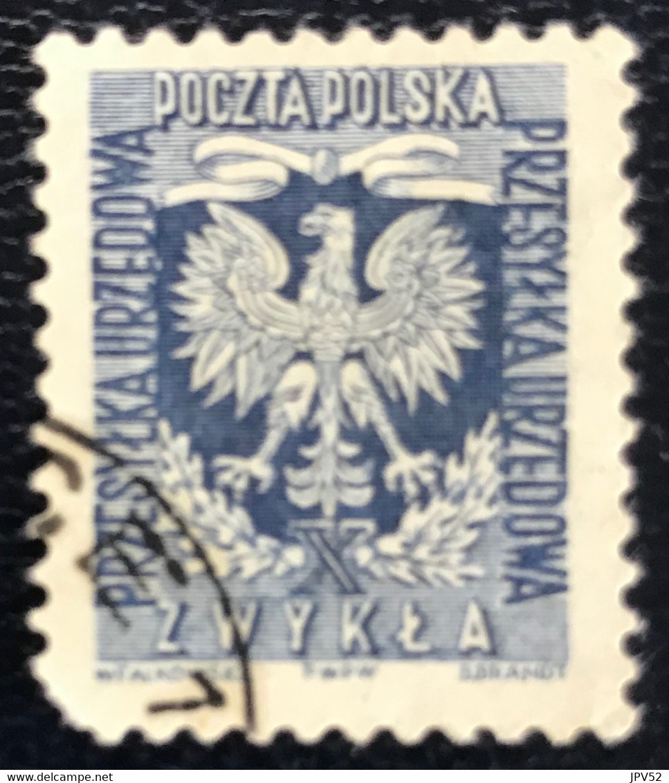 Polska - Polen - P4/5 - (°)used - 1954 - Michel 27 - Staatswapen - Dienstmarken
