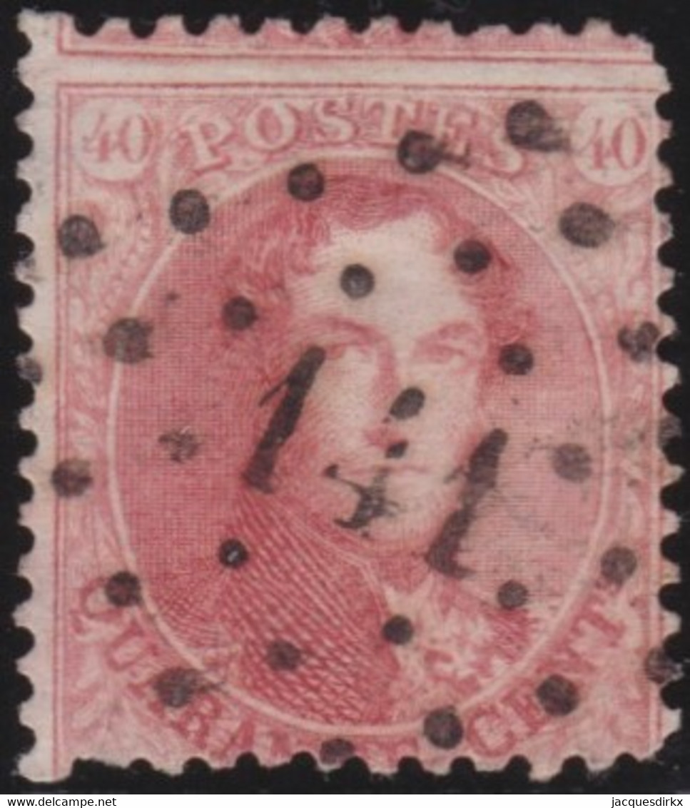 Belgie     .    OBP        .  16 A       .         O      .        Gebruikt  .   /   .   Oblitéré - 1863-1864 Medaglioni (13/16)