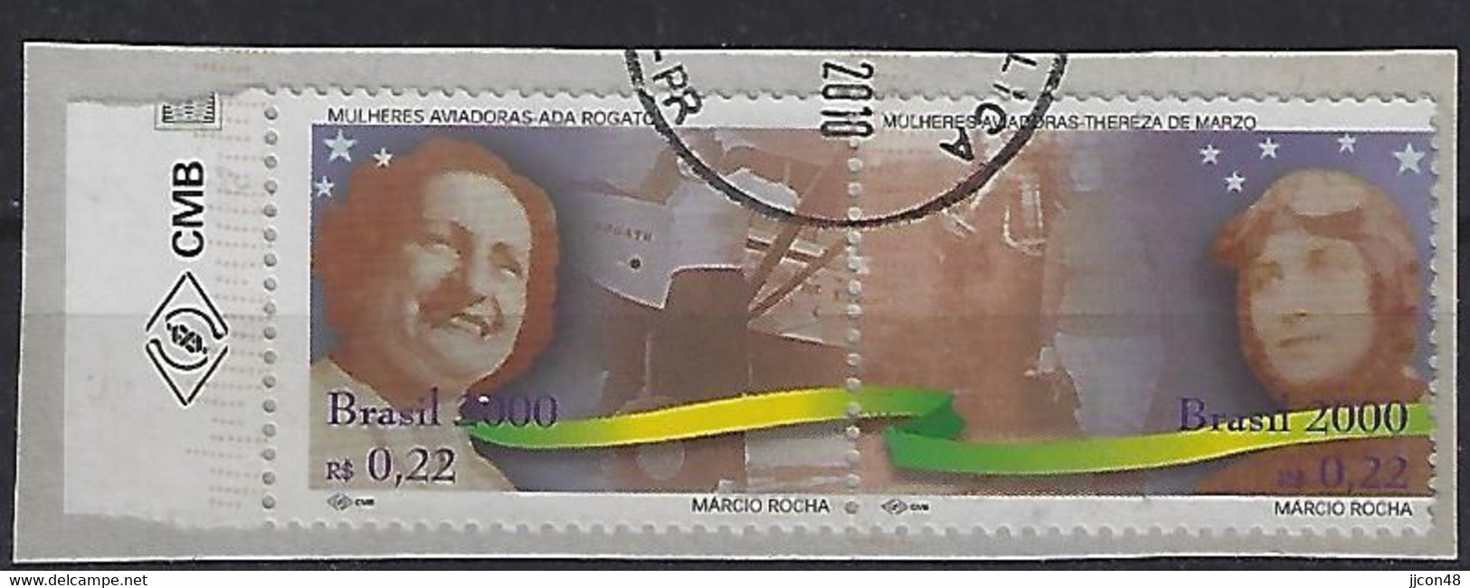 Brazil 2000   Air Pioneers (o) Mi.2995,2996 - Used Stamps