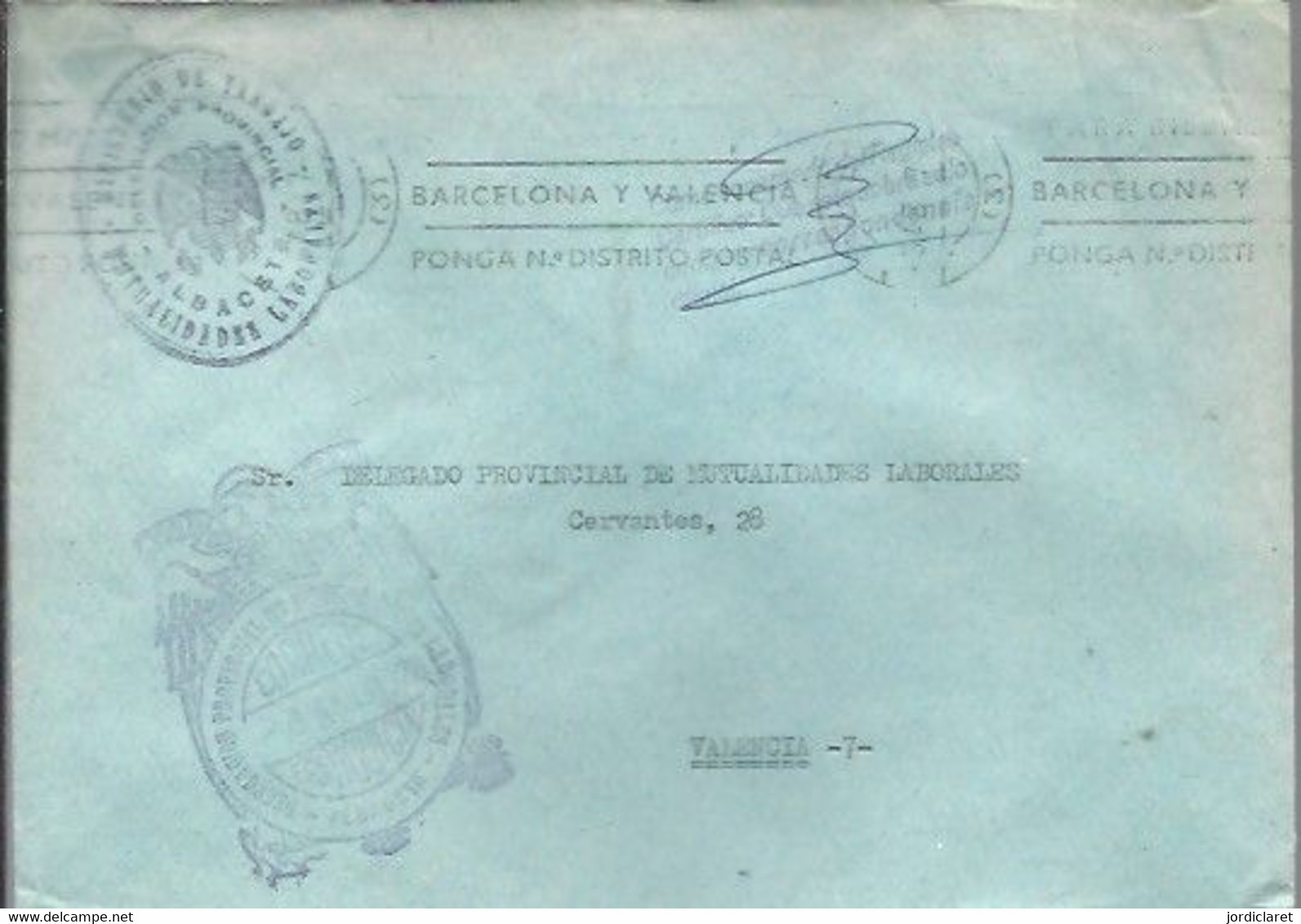 CARTA 1970 ALBACETE - Franchise Postale