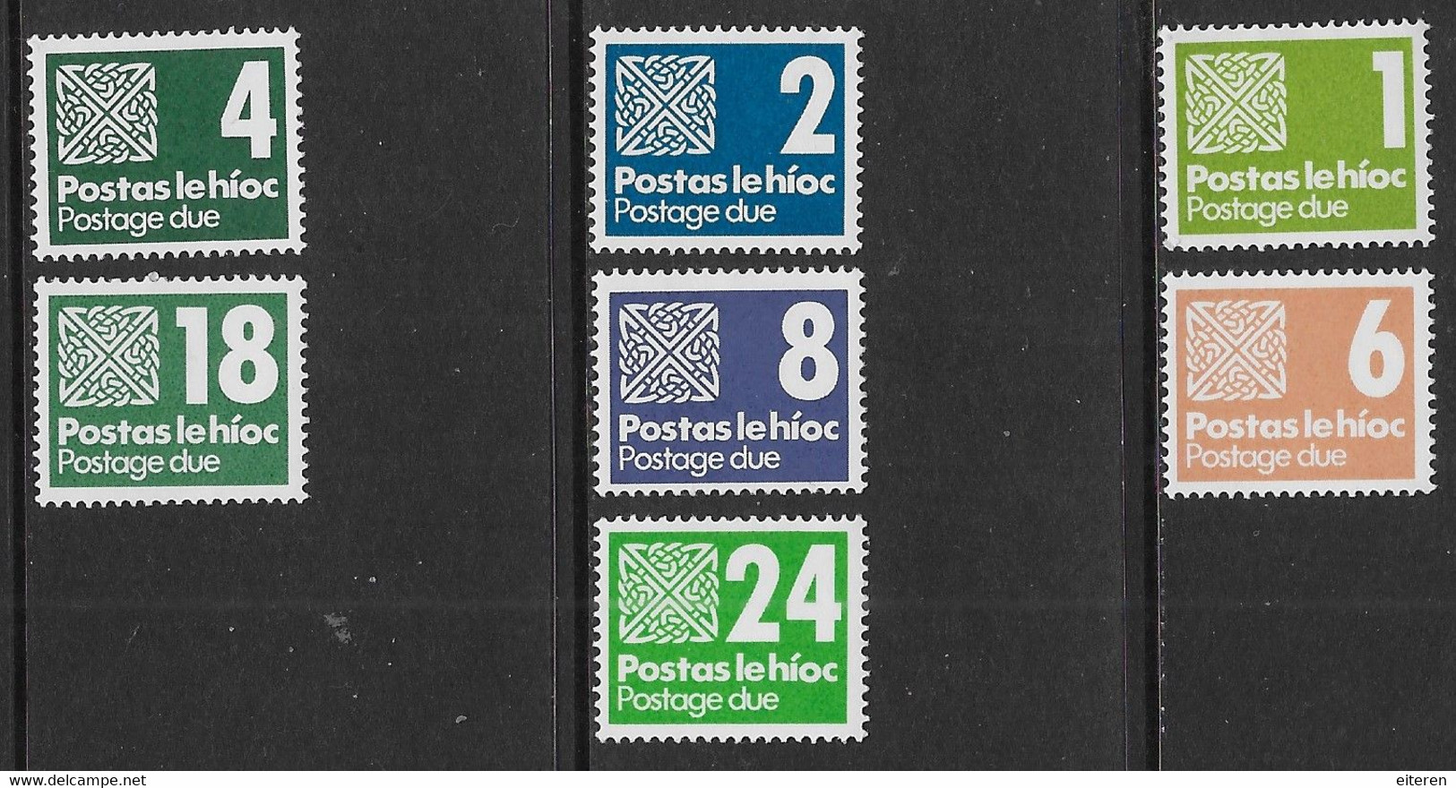 Michel Postage Due 25-31 - 1980 - Mint - Portomarken