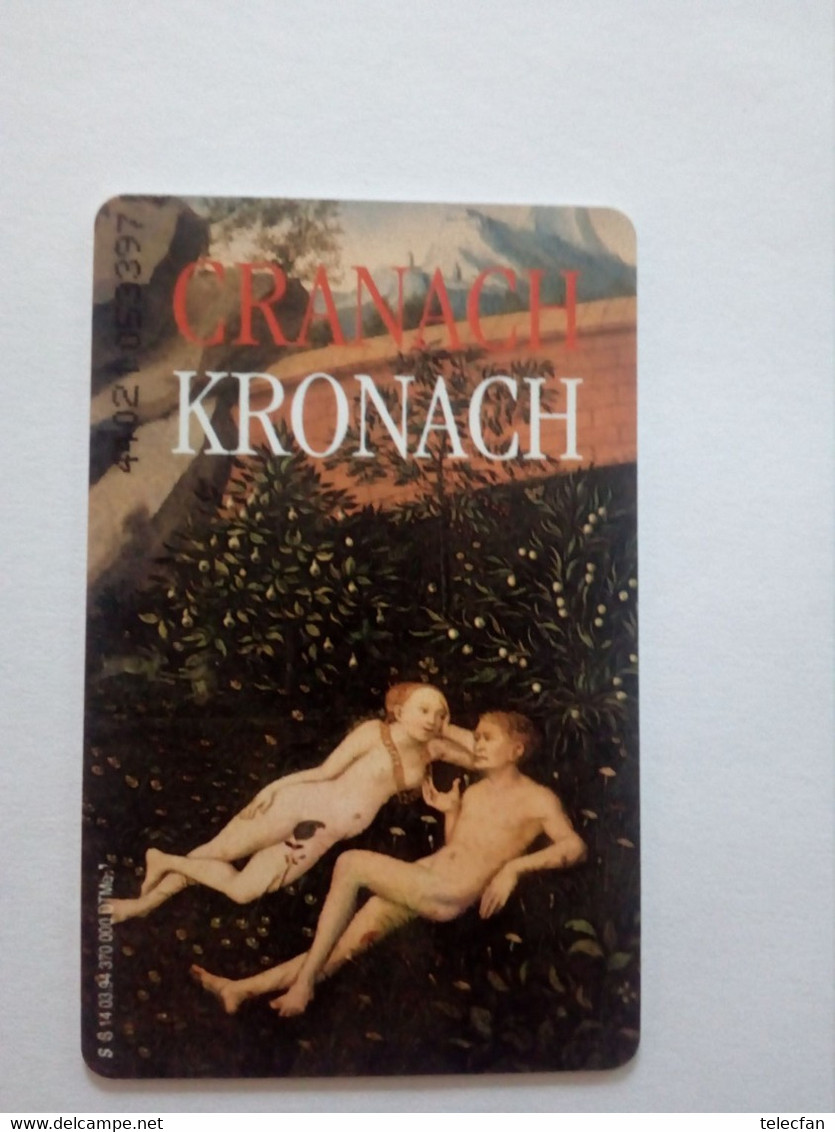 ALLEMAGNE GERMANY CRANACH KRONACH SCHMIDT BANK S 14 12DM UT - Francobolli & Monete