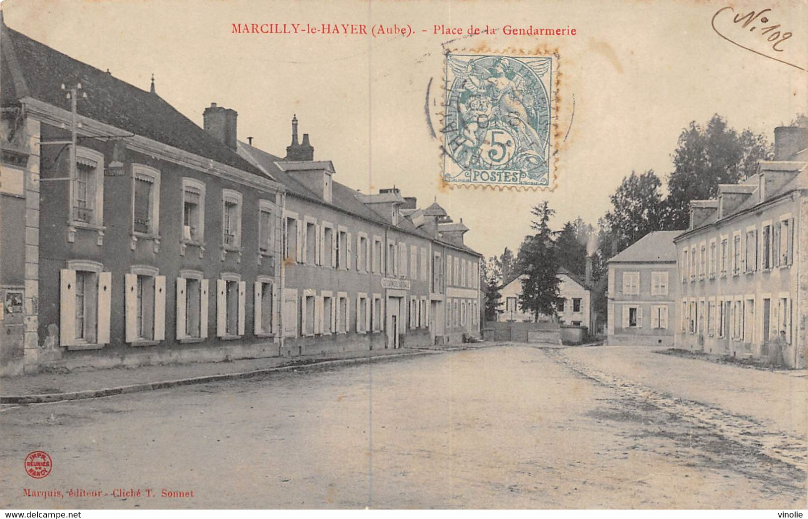 A-20-6130 : MARCILLY LE HAYER. PLACE DE LA GENDARMERIE - Marcilly