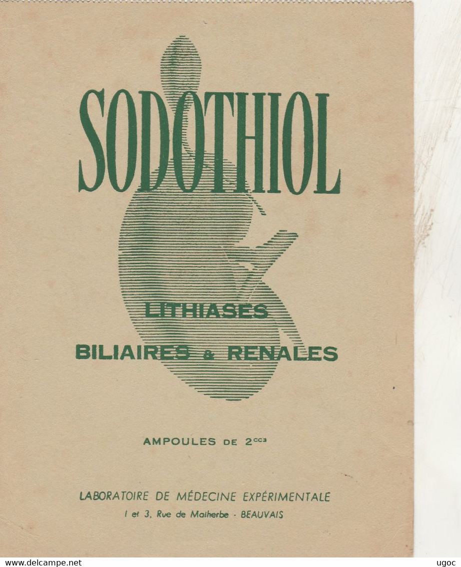 BON BUVARD  SODOTHIOL, LABO à BEAUVAIS   - 023 - Other & Unclassified