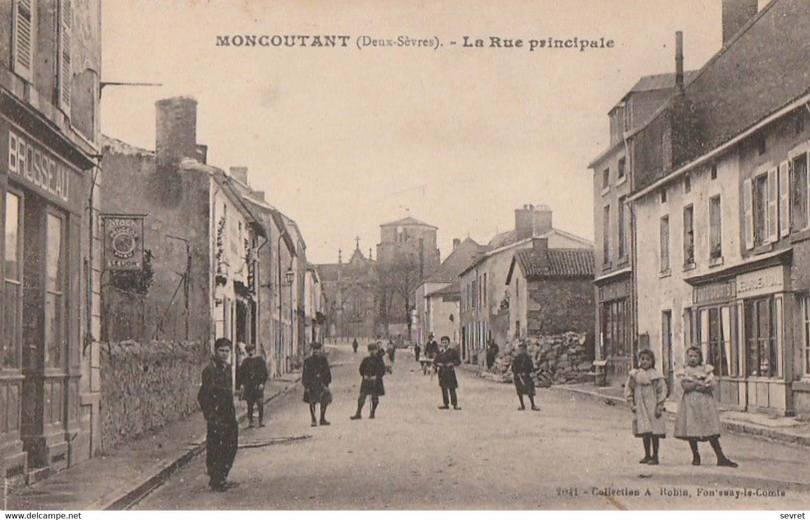 MONCOUTANT. - La Rue Principale - Moncoutant