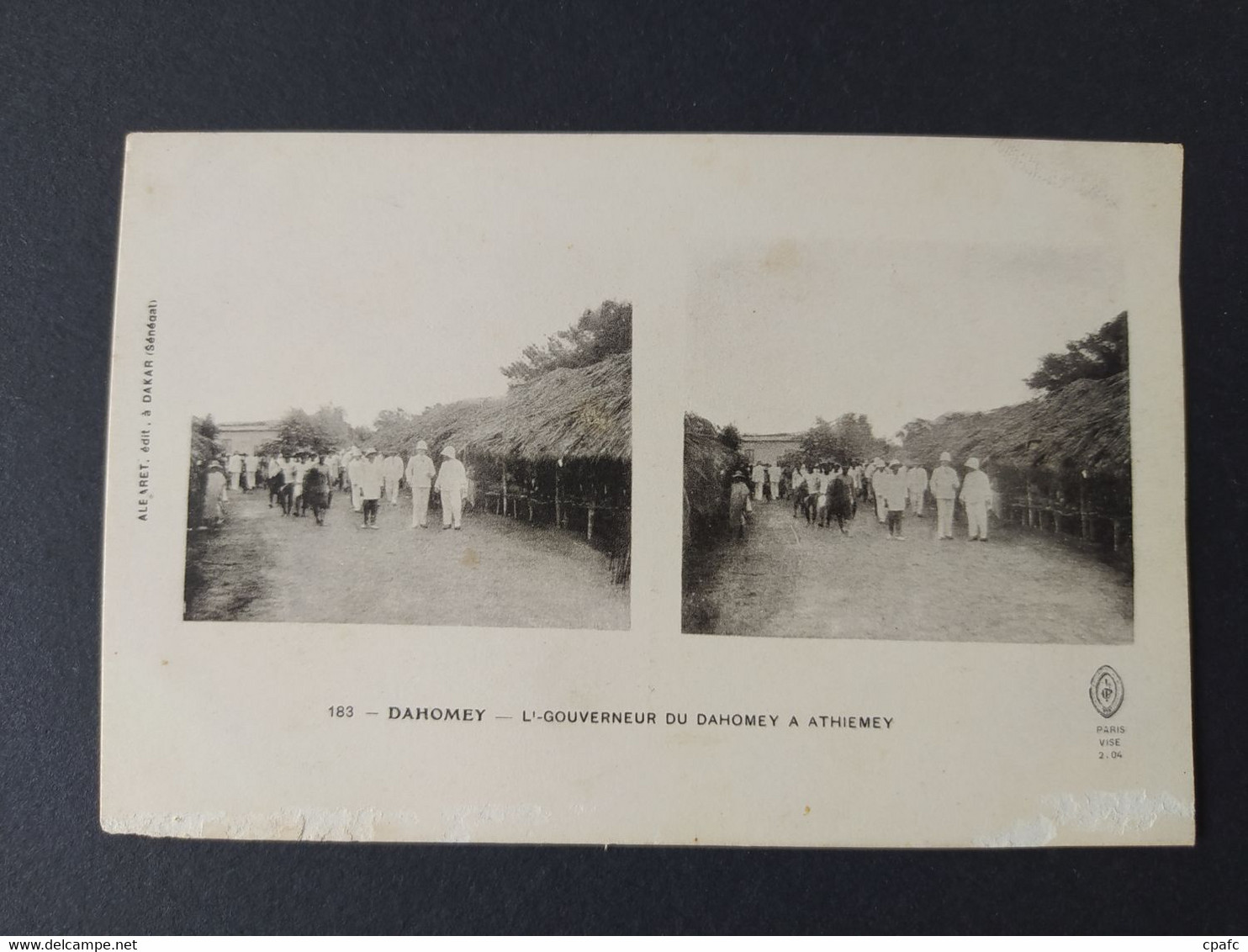 Dahomey - Gouverneur Du Dahomey à Athiemey / Carte Stéréoscopique - Dahomey