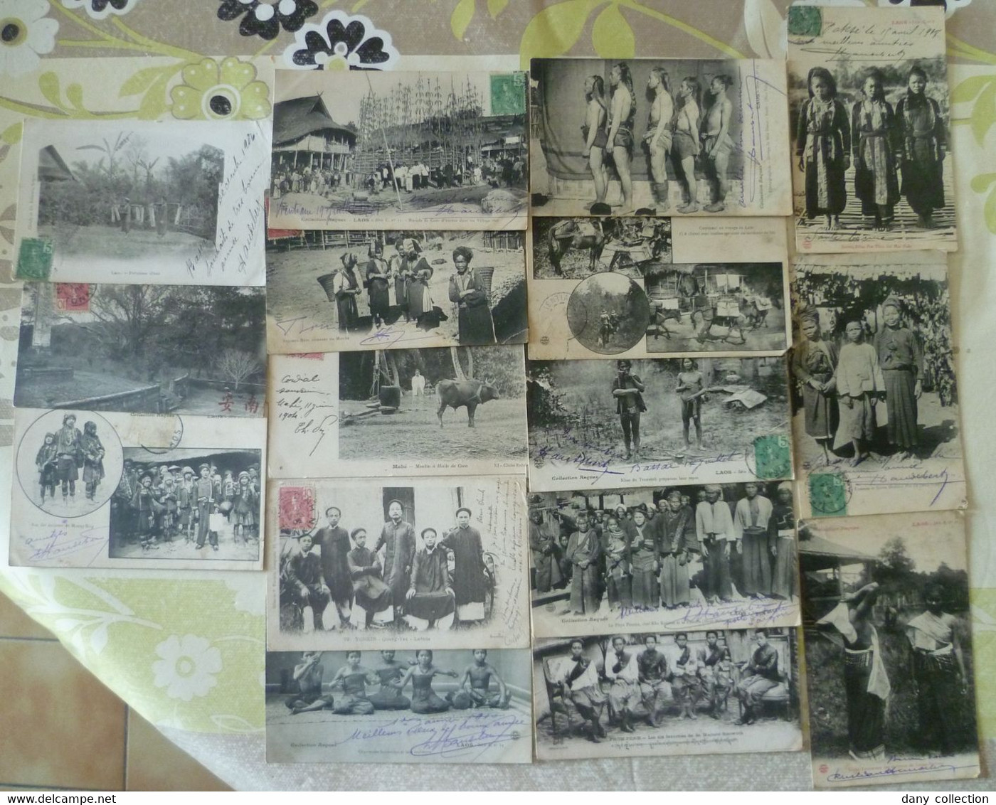 JOLI LOT DE 16 CARTES POSTALES  DU TONKIN  ET DU  LAOS . - Laos