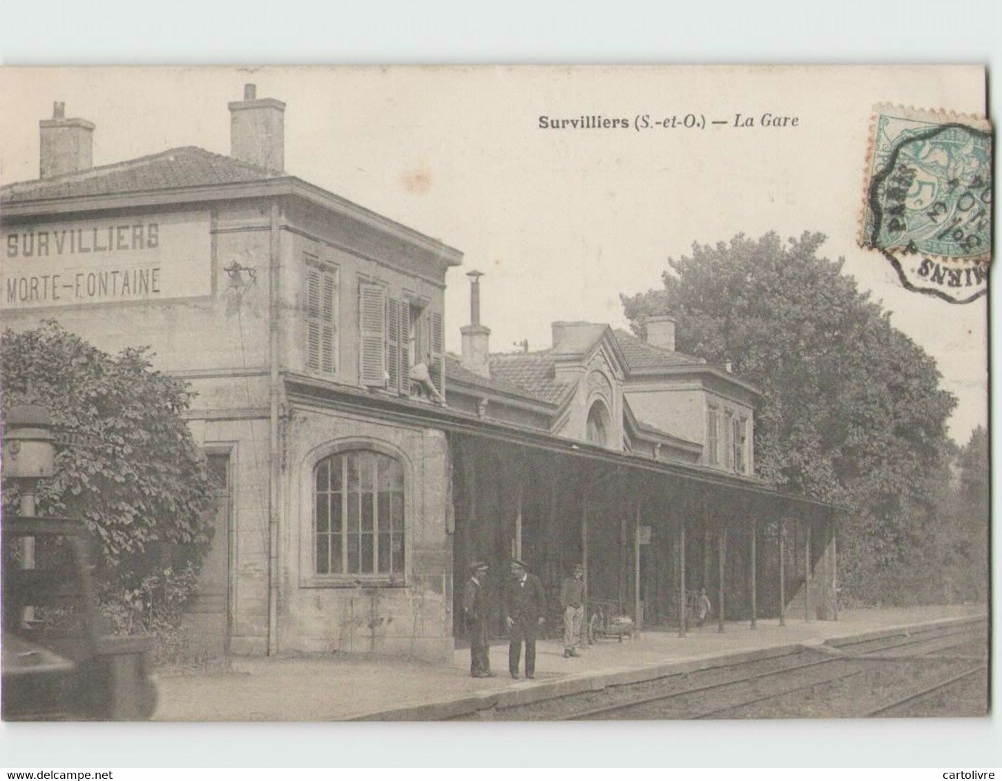 95 SURVILLIERS ... Morte-Fontaine . La Gare () Circulée En 1904 - Survilliers