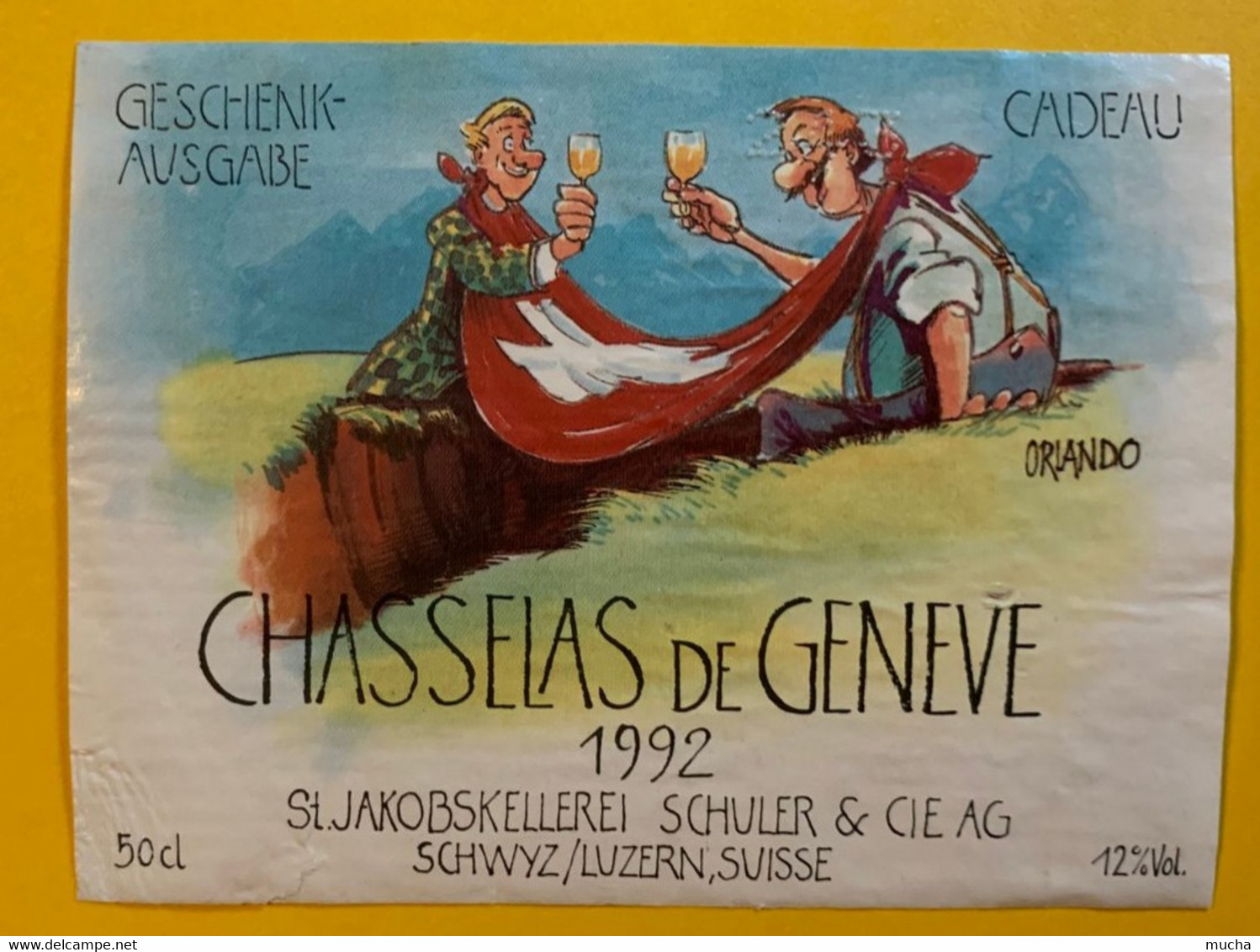 16680 - Chasselas De Genève 1992 Illustration Orlando - Humour