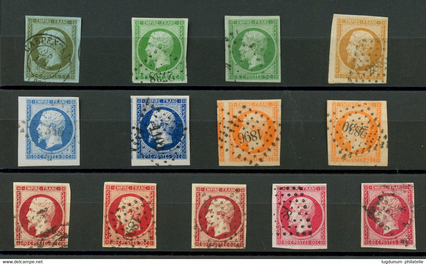 EMPIRE NON DENTELE - Sélection De 13 Timbres. Qualité Choisie. Superbe. - Other & Unclassified