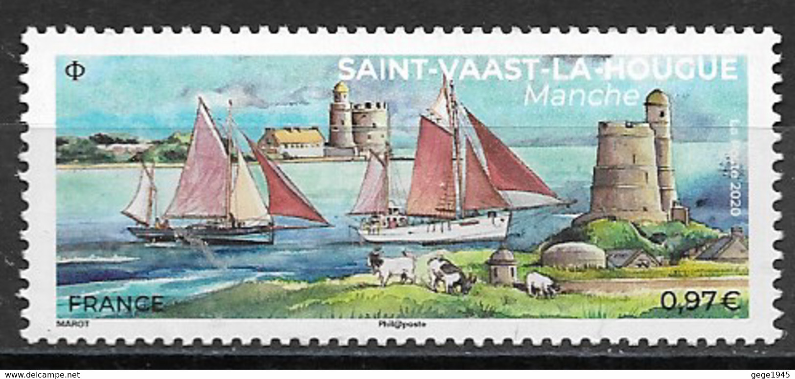 France 2020  Neuf **   N° 5409  Saint Vaast La Hougue   à 0,97 € - Unused Stamps