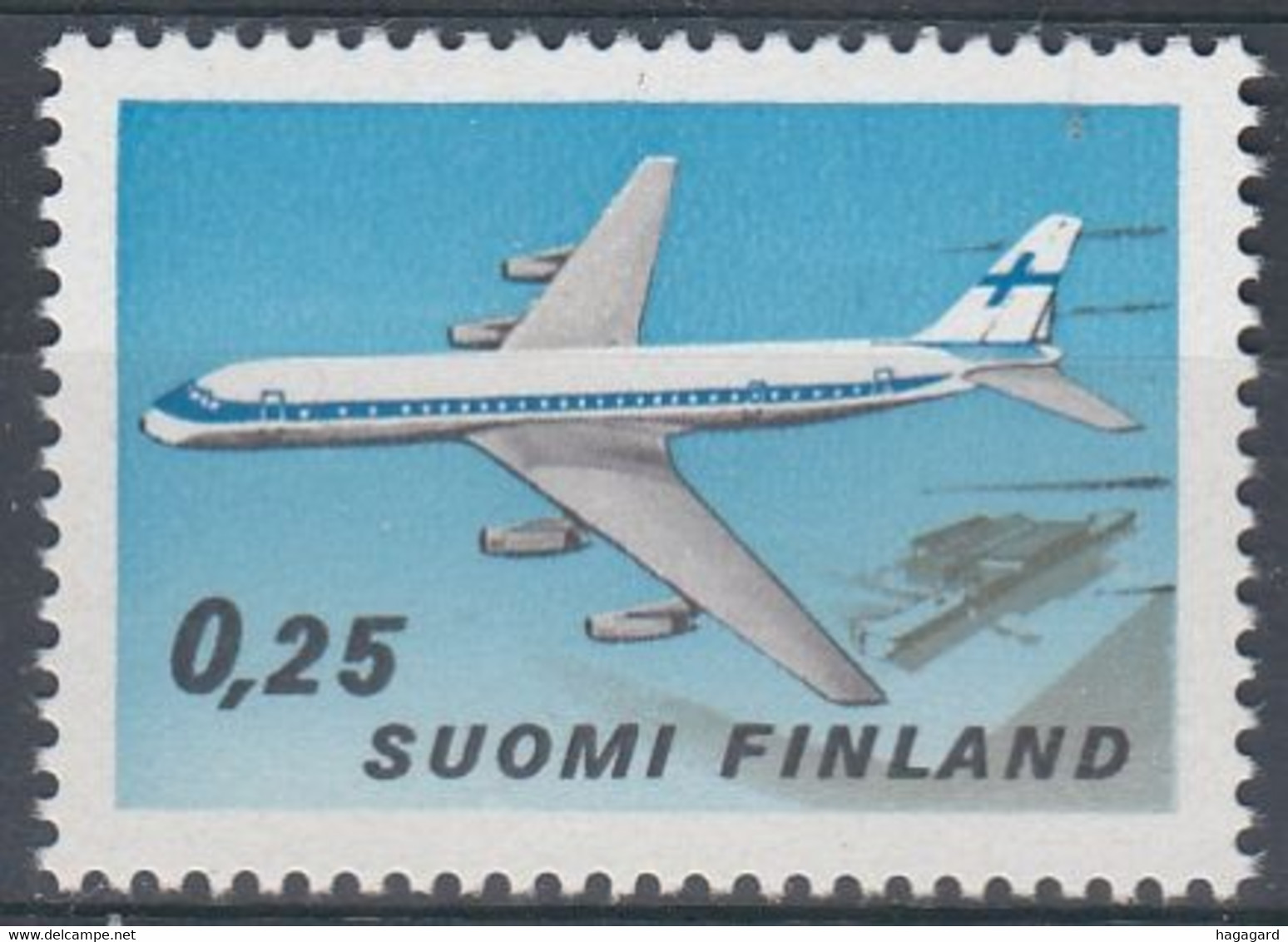 +M1055. Finland 1969. Airport. Michel 665. MNH(**) - Nuovi