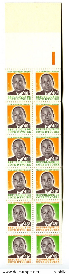 RC 18944 COTE D'IVOIRE COTE 100€ N° C429 HOUPHOUET BOIGNY CARNET COMPLET NEUF ** TB - Côte D'Ivoire (1960-...)