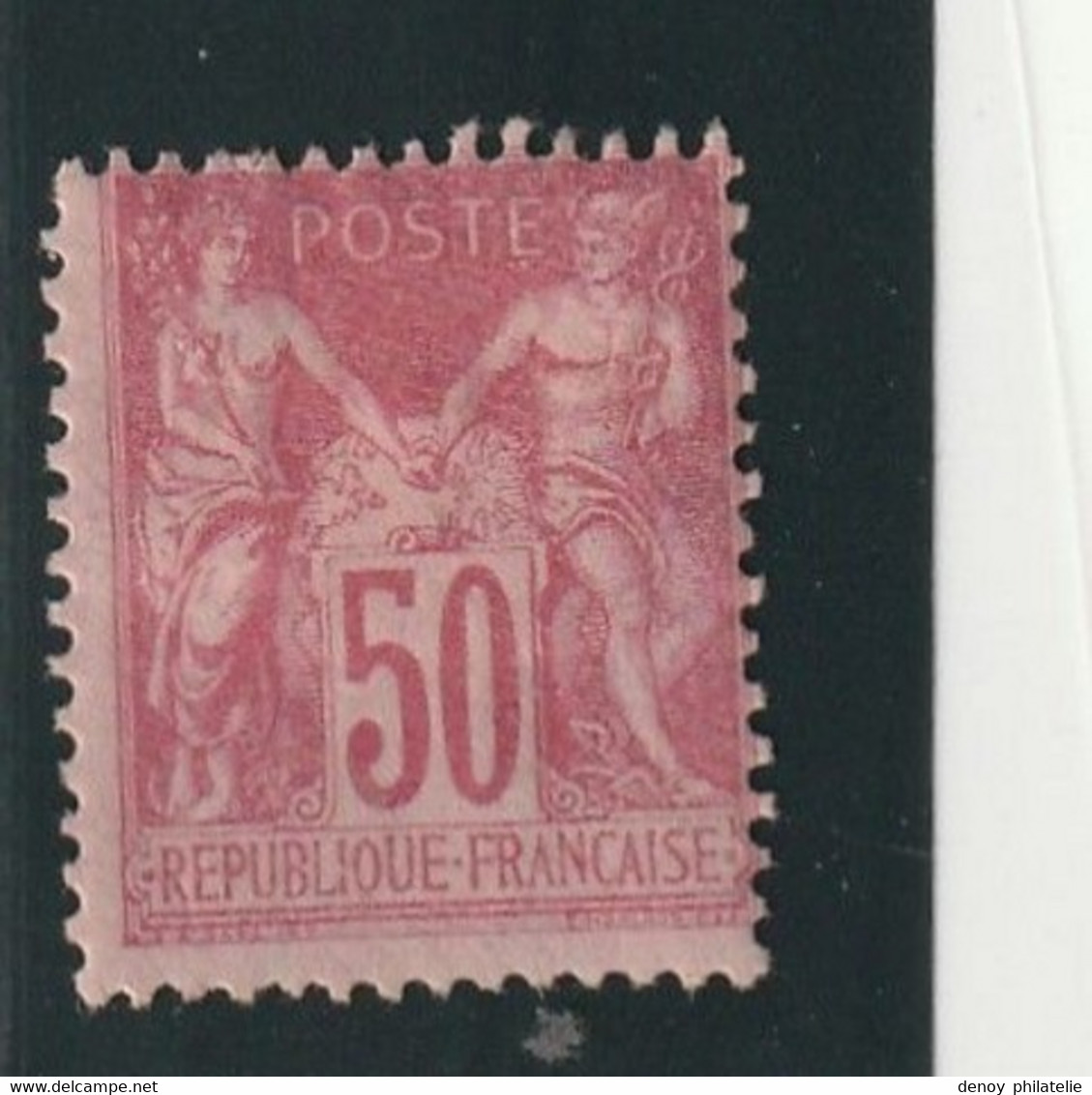 France N 104 Avec Charniére Décentré Un Point De Manque De Gomme , Fraicheur Postale Quand Meme - 1898-1900 Sage (Type III)