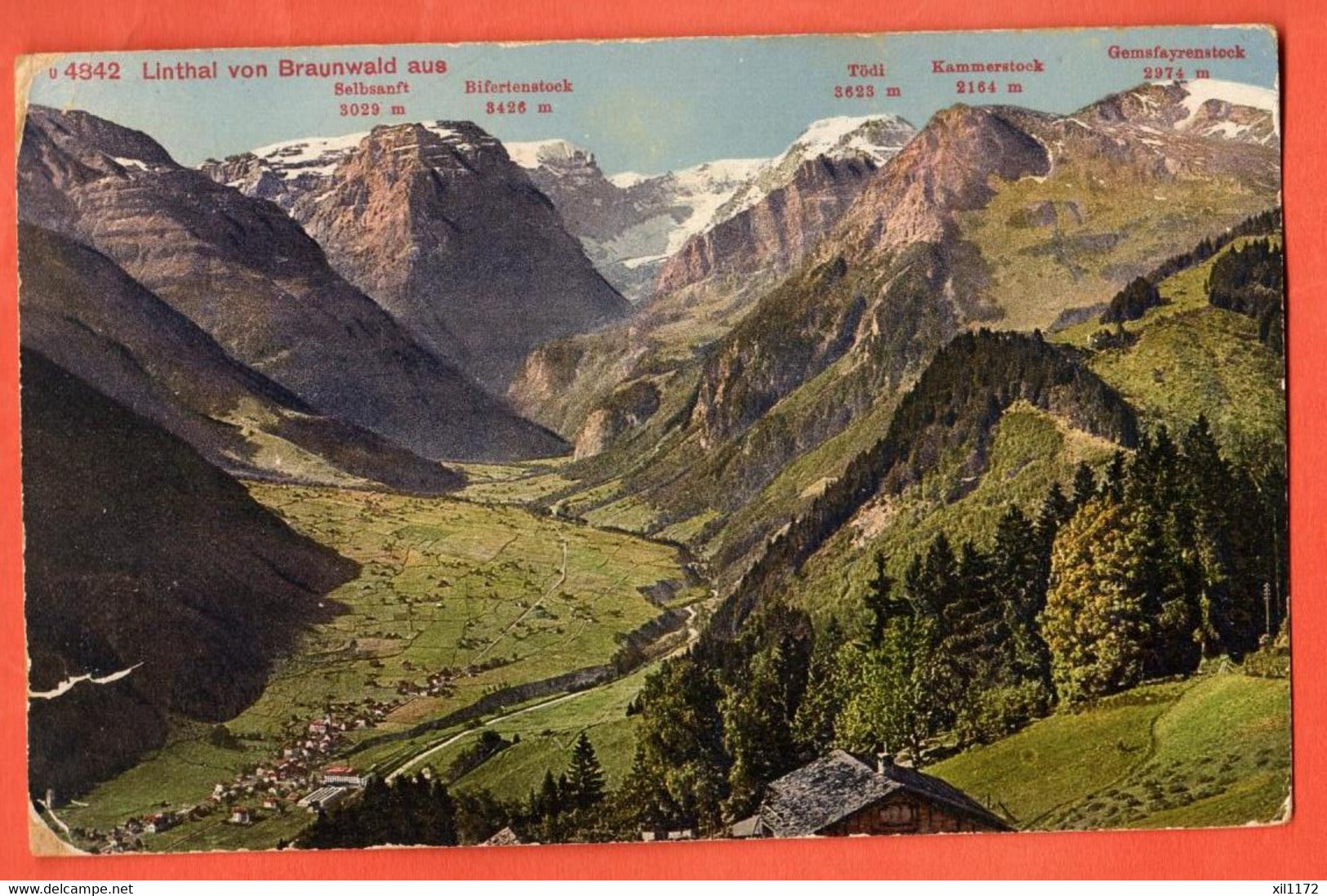 ZBQ-34 Linthal Von Braunwald Aus Gelaufen   PZ 4942 - Braunwald