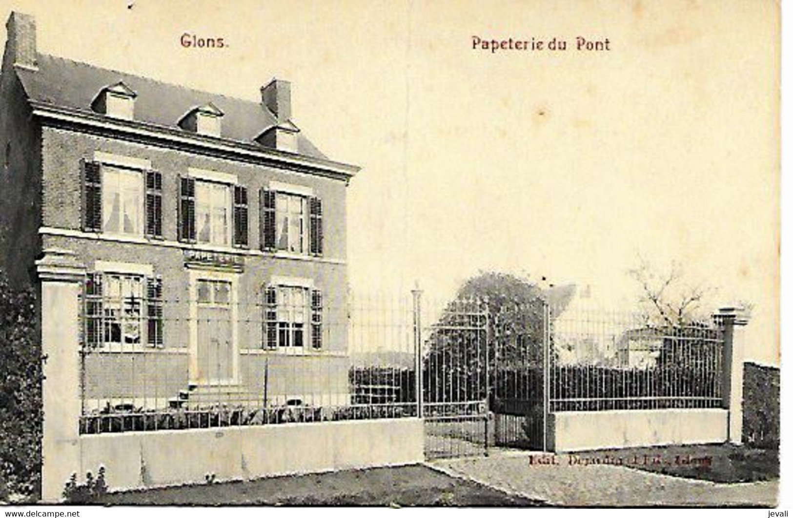 CPA / PK / AK   -  GLONS   Papeterie Du Pont - Bassenge