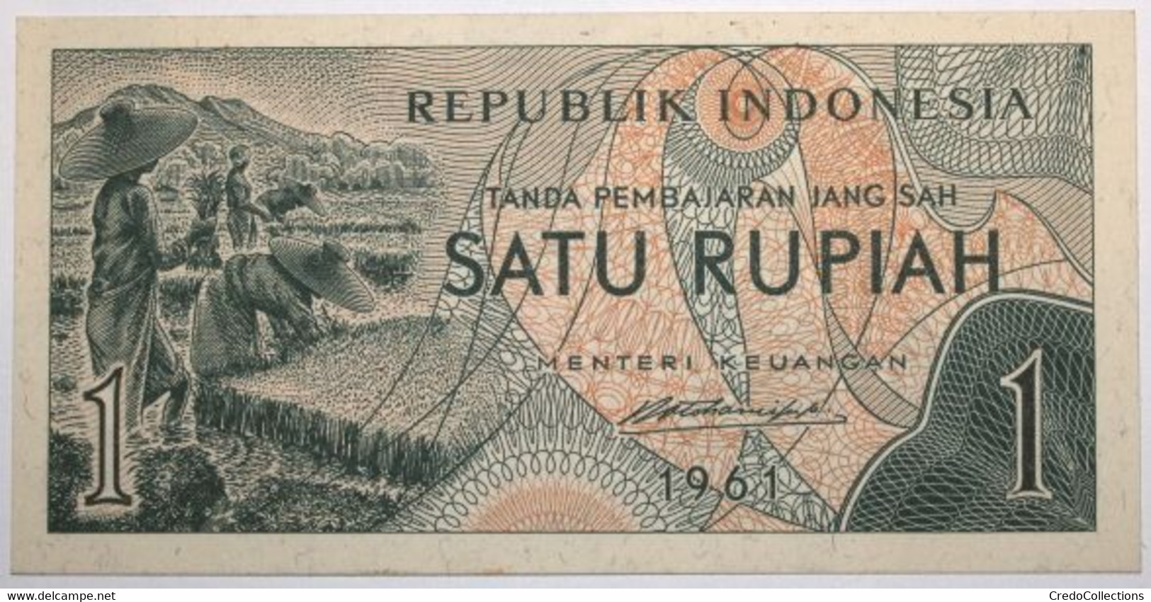 Indonésie - 1 Rupiah - 1961 - PICK 78 - NEUF - Indonesia