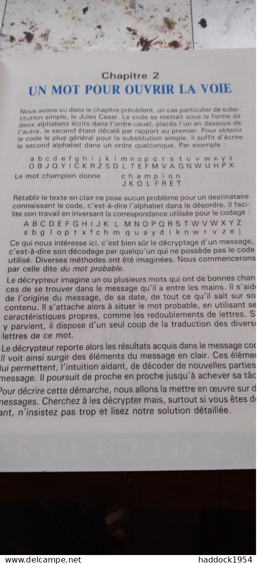 Decrypt'or JEAN-JACQUES BLOCH Hatier AFJ-sermap 1988 - Juegos De Sociedad