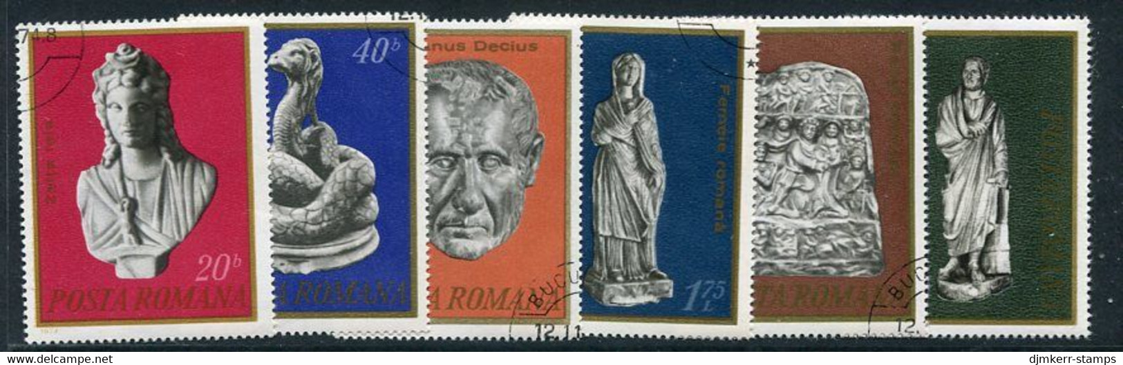 ROMANIA 1974 Archaeological Finds Used..  Michel  3230-35 - Usado