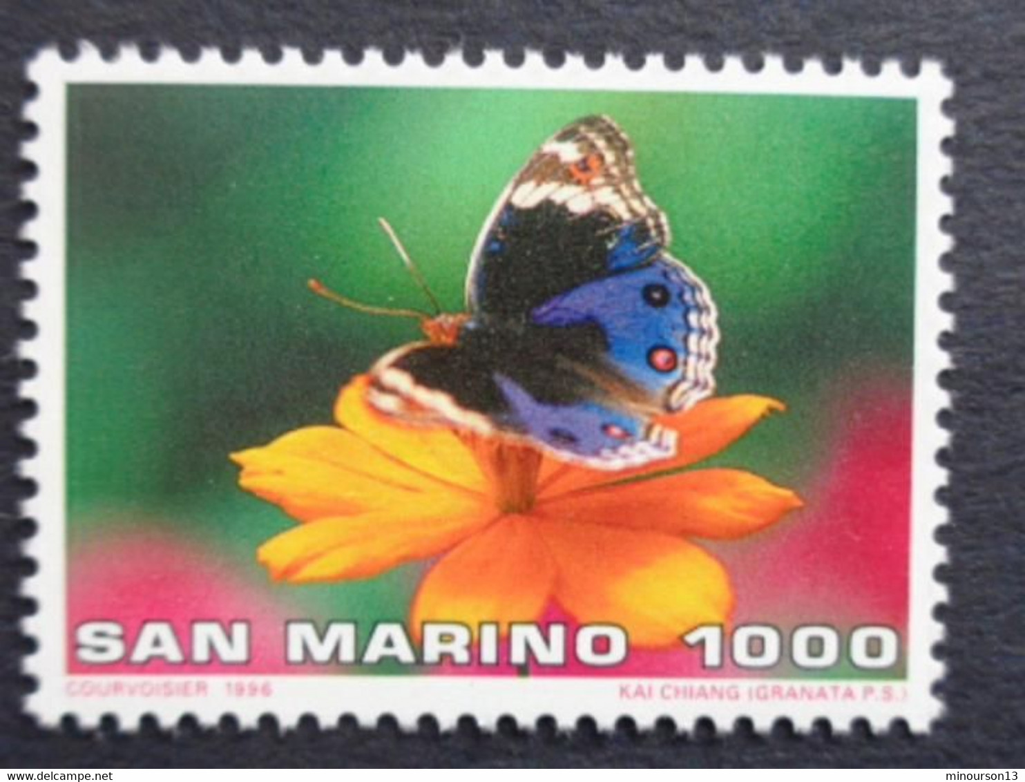 SAINT MARIN 1996 UNIFICATO N° 1492 ** - FARFALLE - Ungebraucht