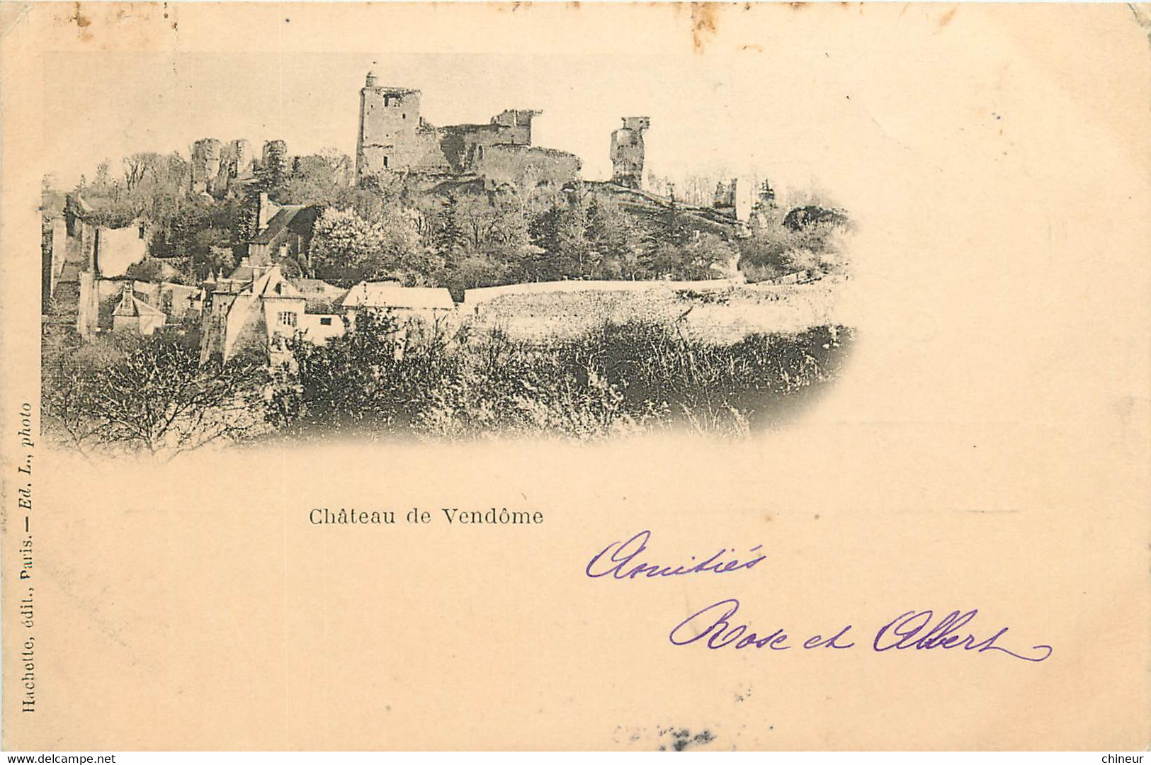 CHATEAU DE VENDOME CARTE PRECURSEUR - Vendome