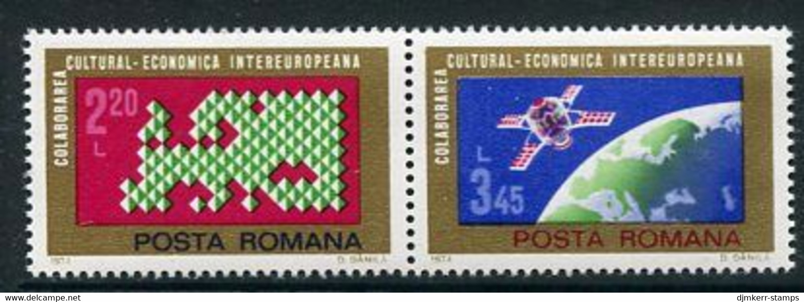 ROMANIA 1974 INTEREUROPA MNH / **.  Michel 3189-90 - Unused Stamps