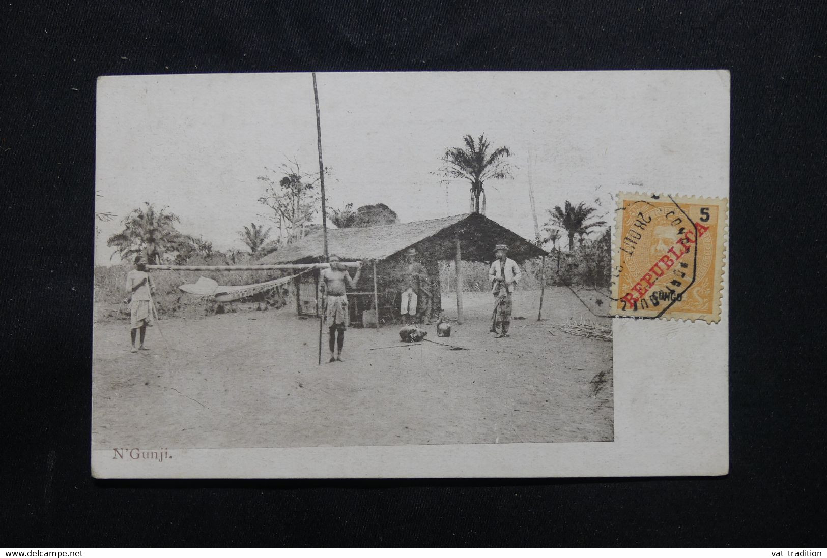 CONGO PORTUGAIS - Affranchissement Surchargé Sur Carte Postale - L 75563 - Portugiesisch-Kongo