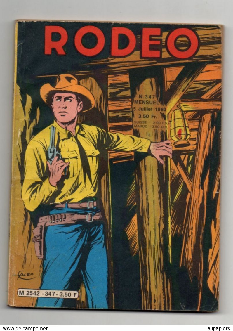 Petit Format Rodéo N°347 Tex - Baby Bang - L'énigme De La Pierre De Rosette - Editions Lug De 1980 - Lug & Semic