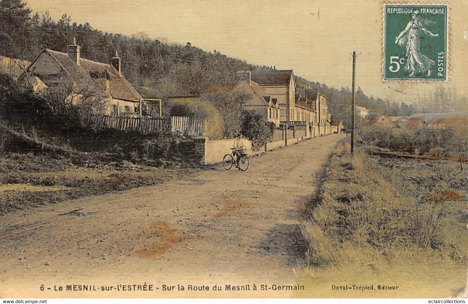 Le Mesnil Sur L'Estrée     60        Route De St Germain   - Couleur Toilée -           (voir Scan) - Autres & Non Classés