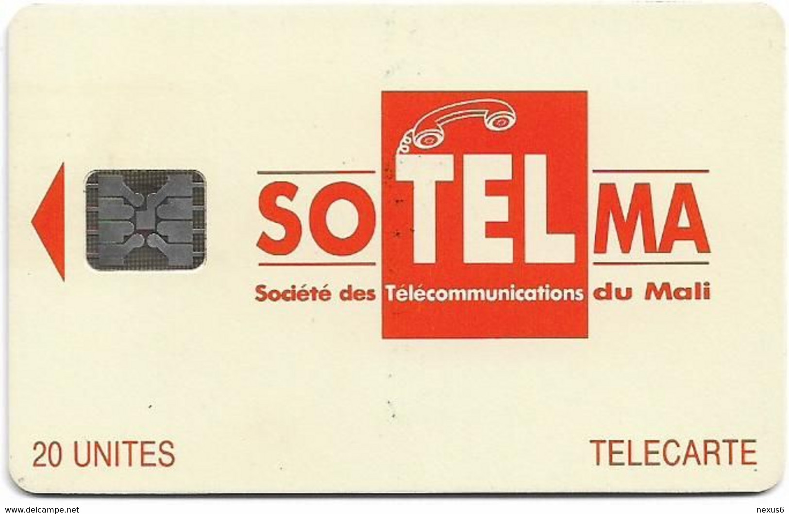 Mali - SoTelMa - Orange Logo, Cn. C3C000684, SC5 Iso, 06.1994, 20U, Used - Malí