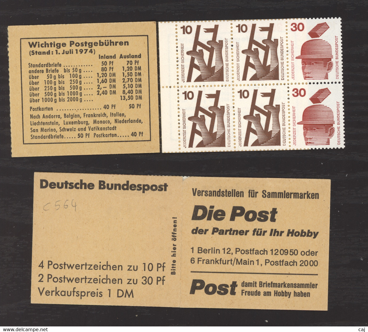 Allemagne  -  Bund  -  Carnets   :    Mi  MH  16 D   **  1-7-24 - 1951-1970