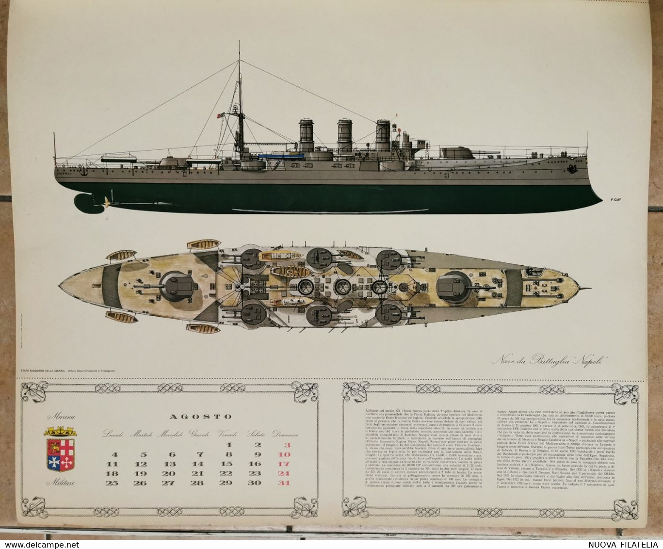 CALENDARIO MARINA MILITARE 1975 - Grand Format : 1971-80