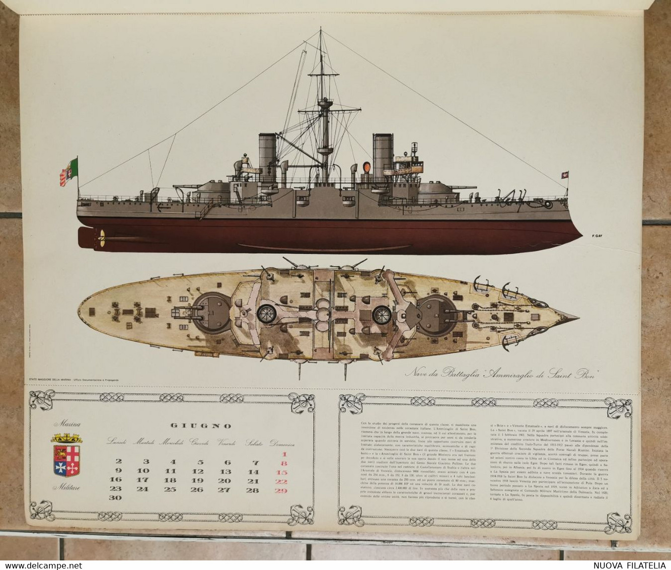 CALENDARIO MARINA MILITARE 1975