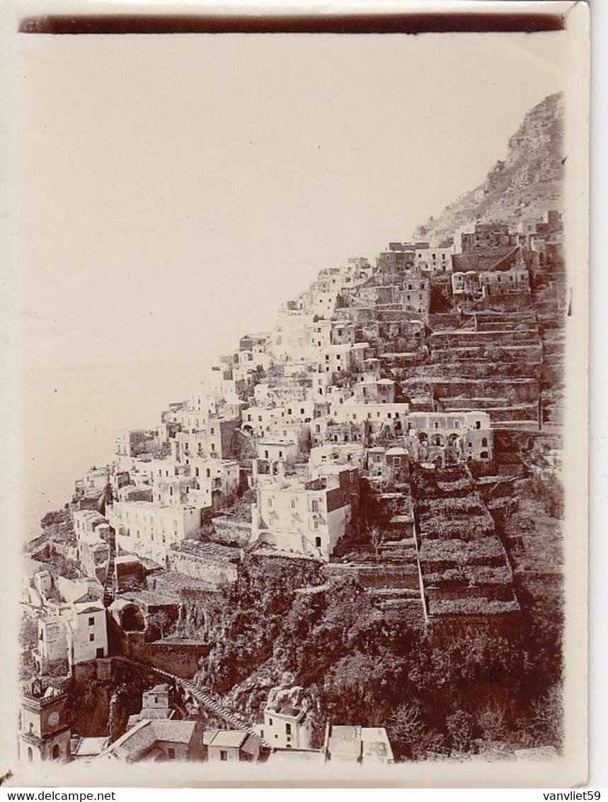 POSITANO-SALERNO- VERA FOTOGRAFIA- NO CARTOLINA-ANNO 1907 - Salerno
