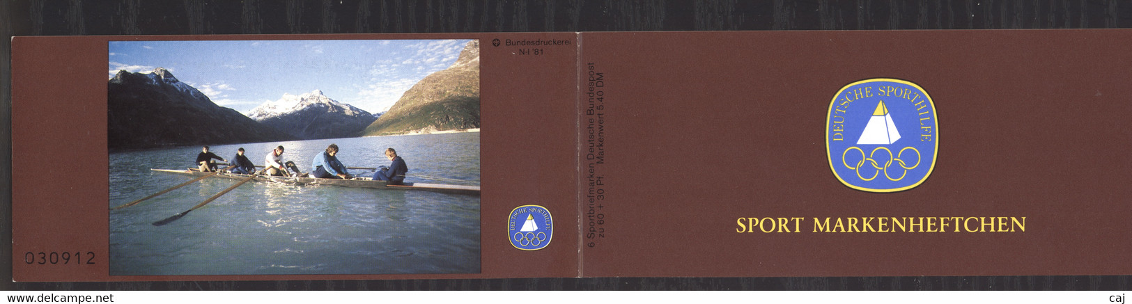 Allemagne  -  Bund  -  Carnets   :    Mi  1127   **   Le Carnet De 6  ,  Course De Fond - 1971-2000