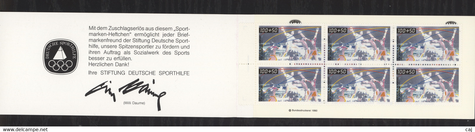 Allemagne  -  Bund  -  Carnets   :    Mi  1449   **   Le Carnet De 56  ,  Handball - 1971-2000