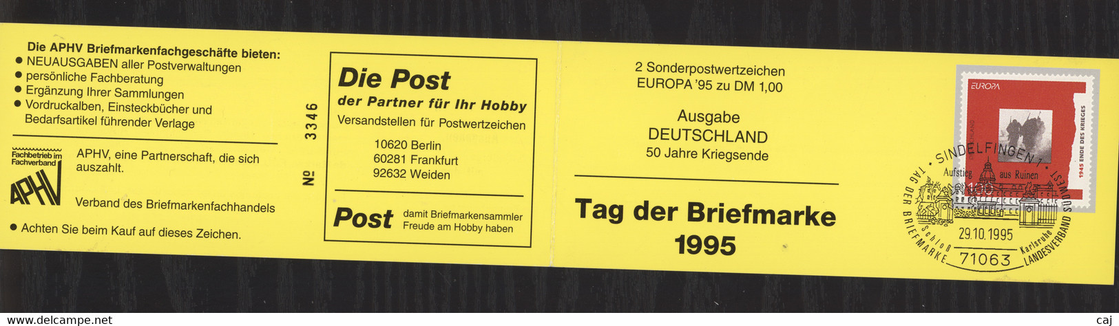 Allemagne  -  Bund  -  Carnets   :    Mi  1790   **   Le Carnet De 2  ,  Europa 1995 - 1971-2000