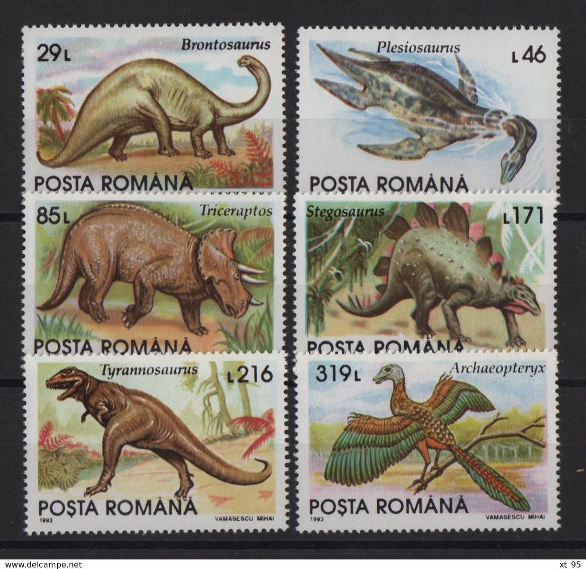 Roumanie - N°4082 à 4087 - Animaux Prehistorique - Cote 5.50€ - * Neufs Avec Trace De Charniere - Ungebraucht