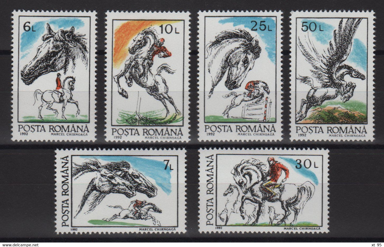 Roumanie - N°3997 à 4008 - Faune - Chevaux - Cote 5€ - * Neufs Avec Trace De Charniere - Nuevos