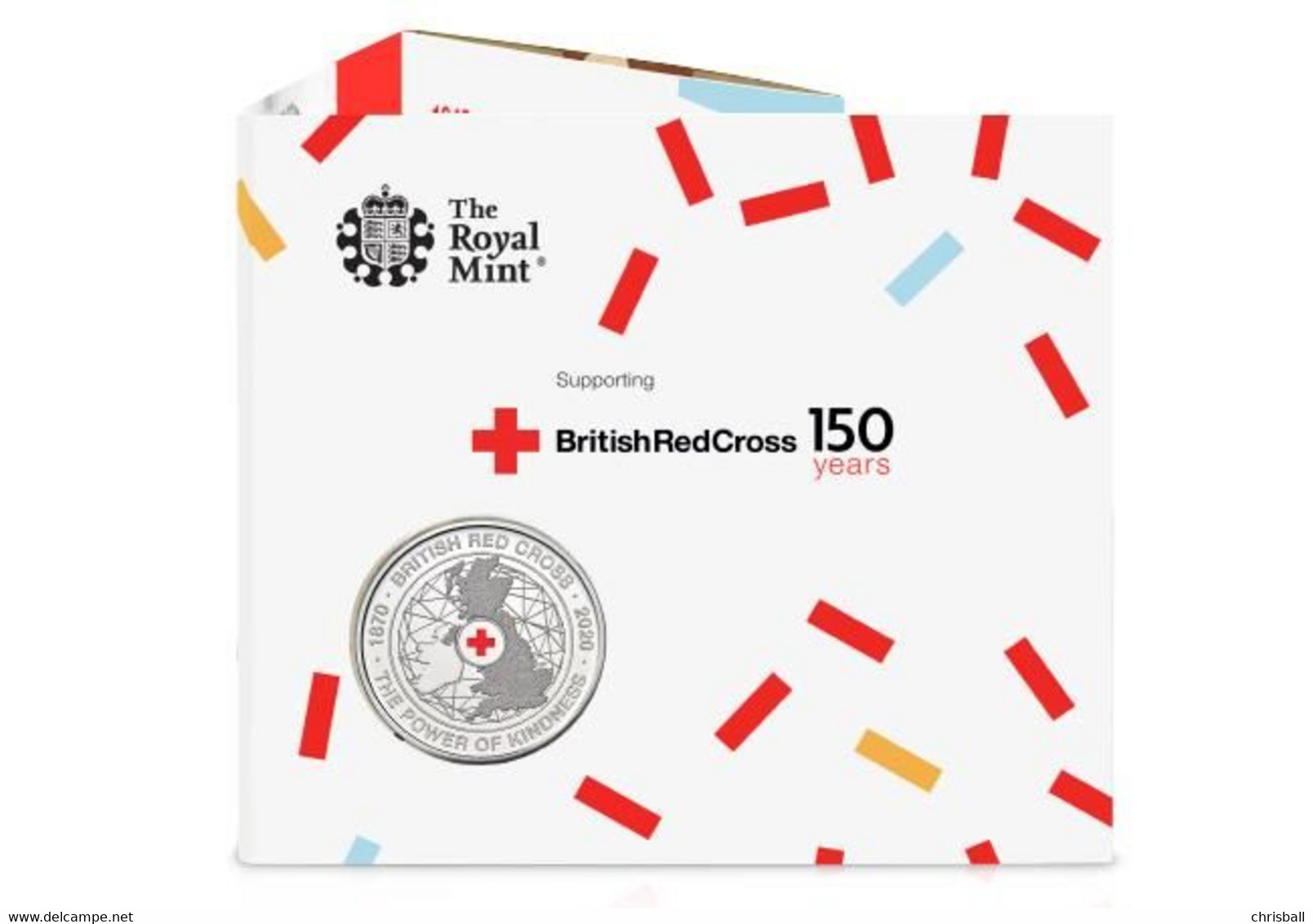 Great Britain UK £5 Five Pound Coin Red Cross - 2020 Royal Mint Pack - 5 Pounds