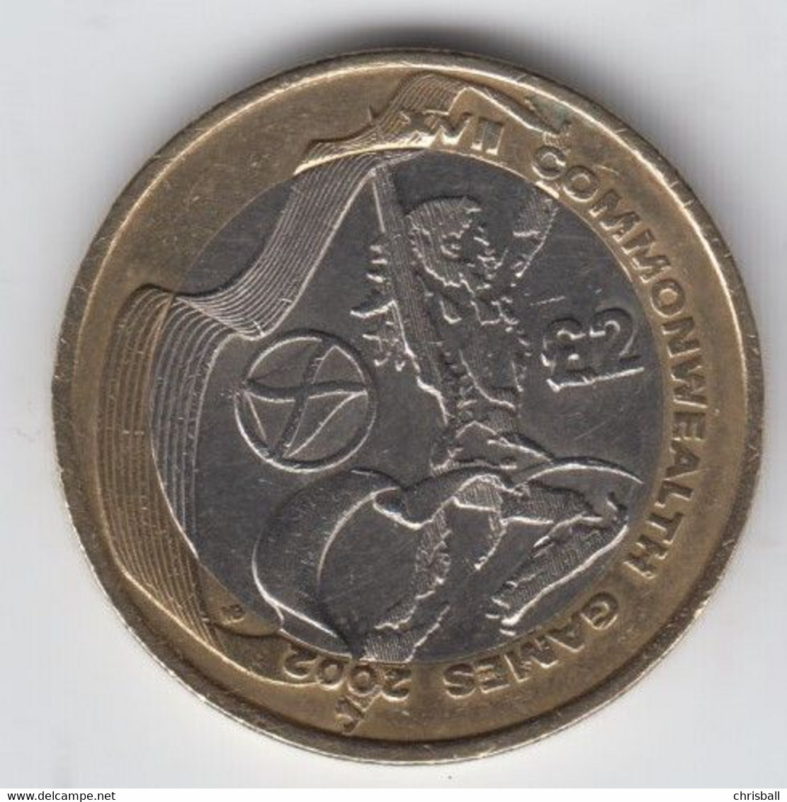 Great Britain UK £2 Two Pound Coin (CWG - Scotland) - Circulated - 2 Pounds